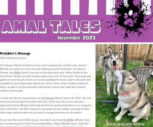 November 2023 AMAL Tales Cover